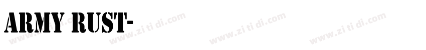 ARMY RUST字体转换